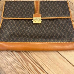 Chateau De Versailles Made In Italy Leather Pouch Bag  Satchel